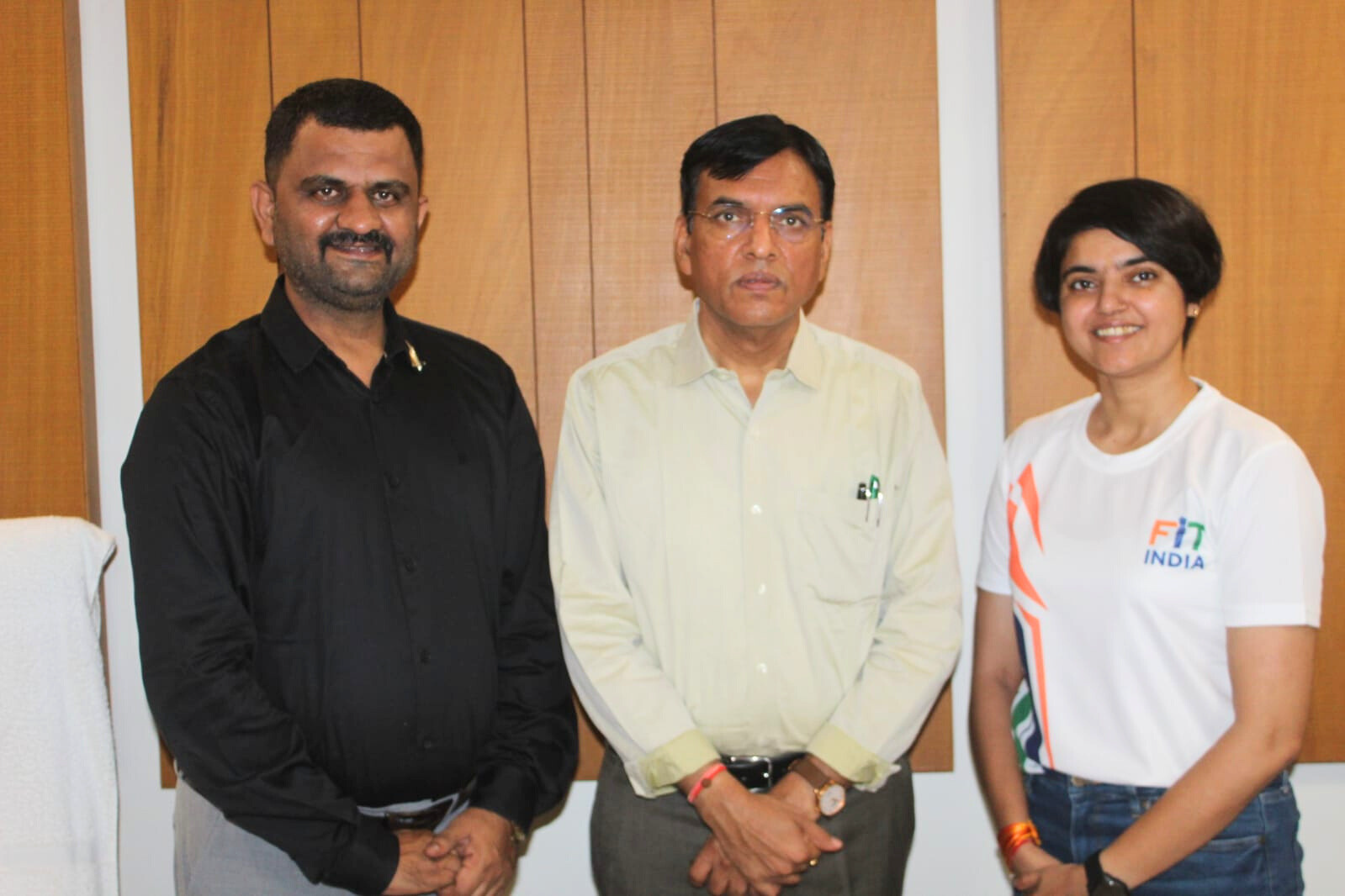 Pedal to Plant — Support Photo with Hon. Dr. Mansukh Mandaviya